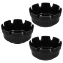 3 PIECES BLACK PLASTIC KIT POPIELNICZEK DO UZYTKU DOMOWEGO I AUTOMOBILE  photo 7