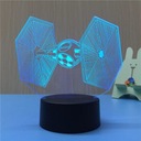3D светодиодный ночник с гравировкой «Истребитель Звездных войн»