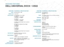 Док-станция Dell Universal Dock UD22 + блок питания DELL мощностью 130 Вт