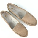 Nessi 17130 светло-бежевые бархатные мокасины 38