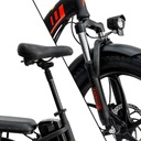 Elektrický bicykel FAFREES 250W120km 20&quot;Hrubé pneumatiky Farba červená