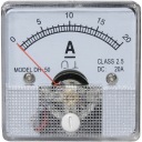 АНАЛОГОВЫЙ ИЗМЕРИТЕЛЬ АМПЕРМЕТР КВАДРАТНЫЙ 20А + ШУНТ