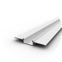 Светодиодный профиль П6-3 белая встраиваемая плитка под гипсокартон 1м