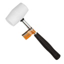 MŁOTEK GUMOWY MŁOT BIAŁY METALOWY UCHWYT RĄCZKA RĘKOJEŚĆ 40MM 225G POLAX
