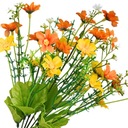 БУКЕТ ИСКУССТВЕННЫХ ЦВЕТОВ 32см ВЕСЕННИЕ ЦВЕТЫ КОСМОС ЦВЕТОК АПЕЛЬСИН
