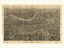 Карта ЛОНДОН 30x40см 1851 г. М34