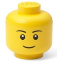 LEGO КОНТЕЙНЕР СРЕДНЯЯ ГОЛОВА МАЛЬЧИК УЛЫБКА