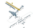 TYLNIE RAMIĘ WYCIERACZKI SZYBY SKODA OCTAVIA 3 LIM