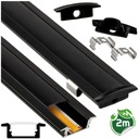 СВЕТОДИОДНЫЙ ПРОФИЛЬ ДЛЯ ЧЕРНОЙ ПОЛОСКИ + ЛАМПЫ 2М