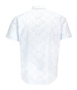 Bielo-modrá košeľa Krátky Rukáv 50/182-188 Veľkosť goliera 50