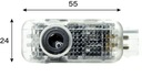 AUDI DIODO LUMINOSO LED LOGOTIPO HD PROYECTOR A3 A4 A5 A6 A8 Q3 Q5 Q7 