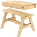 ДЕРЕВЯННЫЙ САДОВЫЙ СТОЛ СО СКАМЬЕЙ ДЛЯ TP TOYS HOUSE