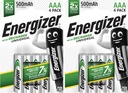 8x Akumulatorki ENERGIZER Universal AAA R03 HR03 NH12 1,2V 500mAh