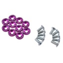 Декоративные шайбы анодированные фиолетовые M6 винты kpl