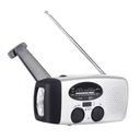 Солнечное радио FM AM аварийный фонарик SOS 2000 мАч с рукояткой USB