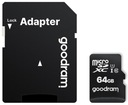 Карта памяти GOODRAM 64 ГБ UHS I MicroSD + адаптер