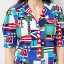Námornícka košeľa Vintage roky 80's/90's prázdninová dámska XL Značka iná