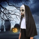 LED MASK HLAVA The Nun Valak COSPLAY NA HALLOWEEN Značka inny