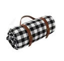 Клетчатый пляжный коврик PICNIC BLANKET BLACK Ретро