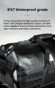 LOBOO TPU СУМКА МОТОЦИКЛЕТНАЯ ЧЕРНАЯ 56L BIALO-ЧЕРНАЯ Z HERMETYCZNYM ЗАМКОМ  фото 6