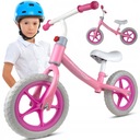 Rowerek biegowy lekki rower dziecięcy dla dziewczynki koła EVA 12&quot; różowy