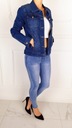 # M. SARA - KLASYCZNA KATANA JEANSOWA KURTKA DAMSKA Plus Size - Blue # Rodzaj jeansowa