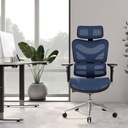 Эргономичное офисное кресло премиум-класса Diablo V-Commander: черно-синее