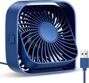 USB ventilátor Csendes mini asztali ventilátor hűtés TOPK K50 kék