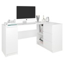 Мебель Угловой письменный стол компьютерный 3шт 155см БЕЛЫЙ N12