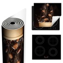 ЗАЩИТНЫЙ КОВРИК ДЛЯ ПЛИТЫ - БОЛЬШЕ ПРОСТРАНСТВА 60x52 кофе