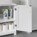 BZR18-W Kúpeľňová skrinka Skrinka pod umývadlo Biely Šírka nábytku 58 cm