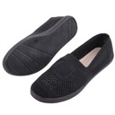 CZARNE ESPADRYLE DAMSKIE AŻUROWE PÓŁBUTY WSUWANE PŁASKIE TRAMPKI TENISÓWKI