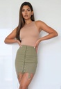 S72377 MISSGUIDED__MR6 SPÓDNICA KHAKI WIĄZANIE__XS Marka Missguided