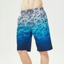 Rýchloschnúce surfové plážové nohavice Dominujúca farba modrá