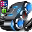 РАЗДЕЛИТЕЛЬ ПРИКУРИВАТЕЛЯ 12-24В 2X USB QC