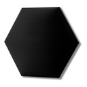 Čalúnený panel Nástenný Velúr Hexagon 30x26 H15 ČIERNY - VYBERTE SI FARBU Výška nábytku 30 cm