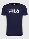 Футболка Fila унисекс Bellano FAU0067 Темно-синяя стандартного кроя