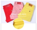 Pánske farebné džínsy strečové rovné džínsy pánska móda Dominujúci materiál polyester