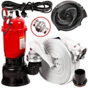 НАСОС ДЛЯ ЧИСТОЙ ГРЯЗНОЙ ВОДЫ Измельчитель септика погружной + НАБОР ШЛАНГОВ