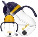 BIDON Z OBCIĄŻONĄ SŁOMKĄ DLA DZIECKA AKUKU SILIKONOWA SŁOMKA Z ODWAŻNIKIEM