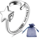 АНТИСТРЕССОВОЕ КОЛЬЦО ВРАЩАЮЩАЯСЯ ЗВЕЗДА ЛУНА ПОДАРОК ​​ЛЮБОВЬ