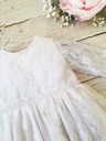 sukienka dziewczęca biała do chrztu LOLA roz 68 Długość sukienki 44 cm