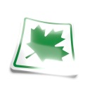 GREEN LEAF светоотражающий МАГНИТ для автомобиля 12 см