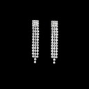 Свадебный комплект ювелирных изделий Ожерелье Серьги Кубические цирконы Свадьба