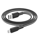 HOCO kabel USB do Micro 2,4A Jaeger X69 czarno-bia Długość przewodu 1 m