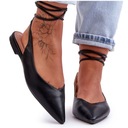 Черные балетки из экокожи PG1, размер 36