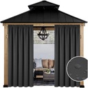 САДОВЫЕ ШТОРЫ 155x260 ДЛЯ ТЕРРАСЫ CARBON ВОДОНЕПРОНИЦАЕМЫЕ НАРУЖНЫЕ ШТОРЫ