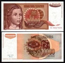 JUGOSŁAWIA, 10000 DINARA 1992 Pick 116a