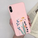 PARA XIAOMI REDMI 9A 9AT 9I PRZYPADKU KRZEMU MODY MOTYL DIBUJO SERCA TELÉFONO 