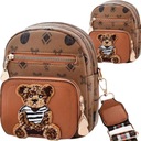 ЖЕНСКАЯ СУМКА MESSAGE, СУМКА НА ПЛЕЧЕ, СУМКА LITTLE BEAR TEDDY КРАСНАЯ